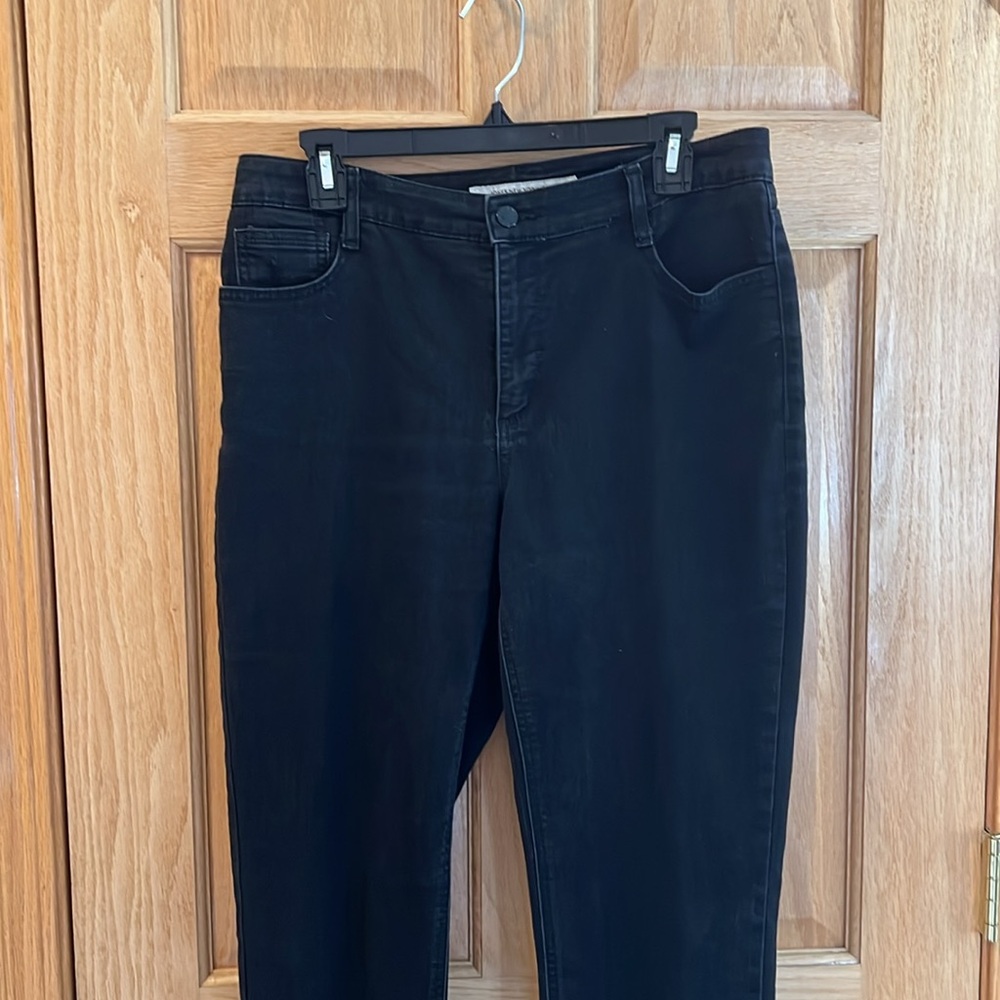 Jones New York Jeans - Beautiful Black Pants - Lexington Straight - Size 12 - Picture 5 of 16